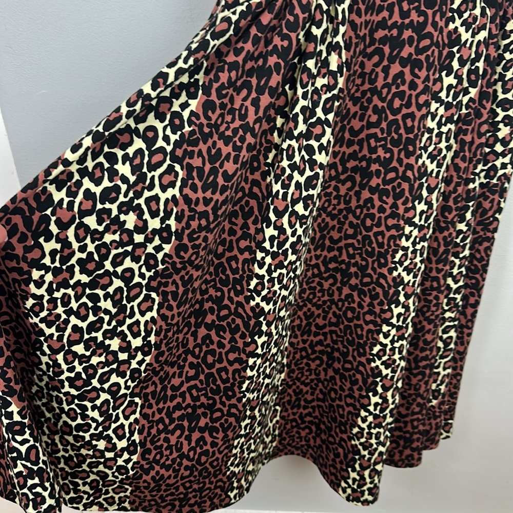 NWOT Pinup Couture Scrumptious Leopard Print 50’s Rockabilly Dress  Sz M - Picture 4 of 8